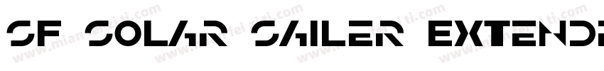 SF Solar Sailer Extended字体转换
